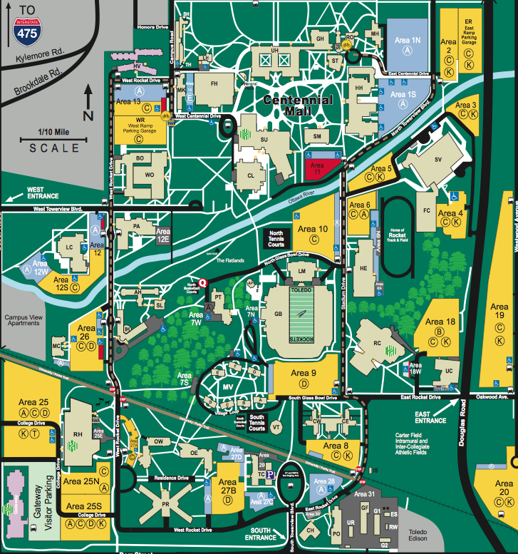 UToledo Campus Map